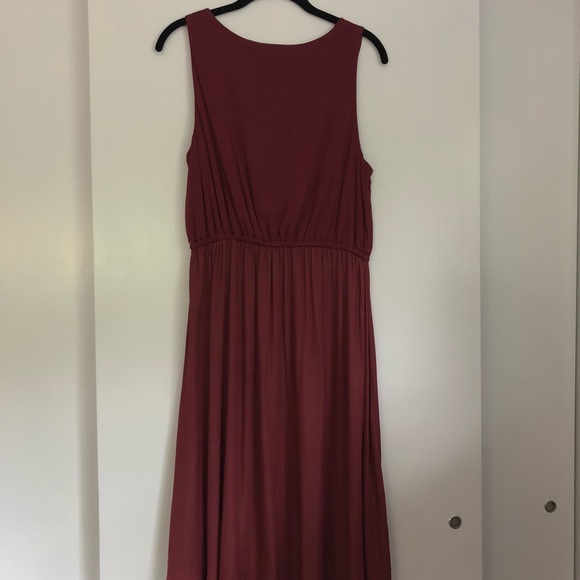 Loft - Maroon Dress - Picture 2 of 3